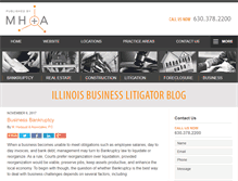 Tablet Screenshot of illinoisbusinesslitigationlawyer.com